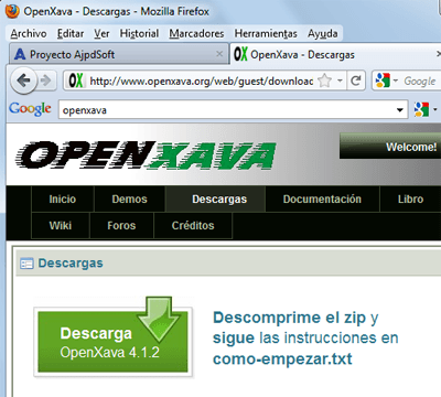 Descargar y configurar OpenXava, Tomcat y enlace con Eclipse, preparar el entorno de desarrollo
