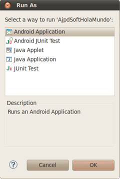 Mi primera aplicacin para Android con Eclise y Android SDK