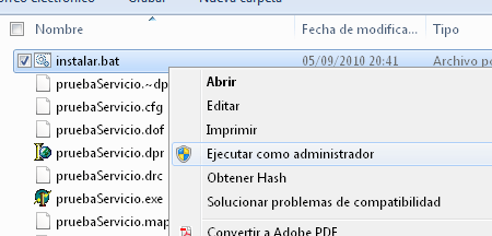 AjpdSoft Instalar un servicio de Windows