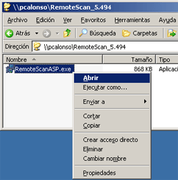 AjpdSoft Escanear o digitalizar en entornos Terminal Server de Windows - Instalacin de RemoteScan en el equipo servidor con Windows Server 2003 y Terminal Server