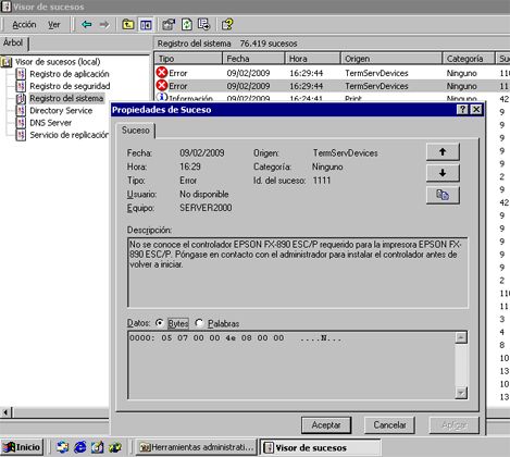 No funciona una impresora en Terminal Server Foro Proyecto AjpdSoft