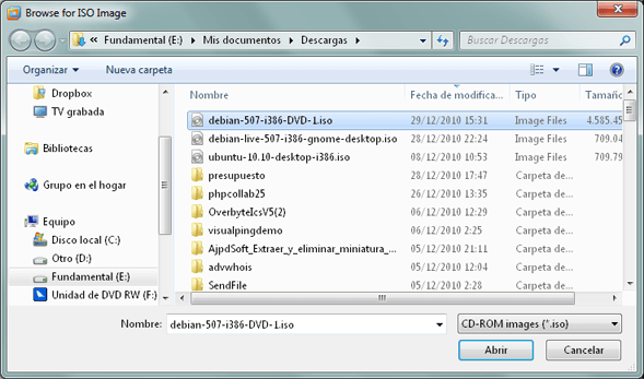 AjpdSoft Descarga de la imagen ISO de Debian y preparacin de mquina virtual en VMware