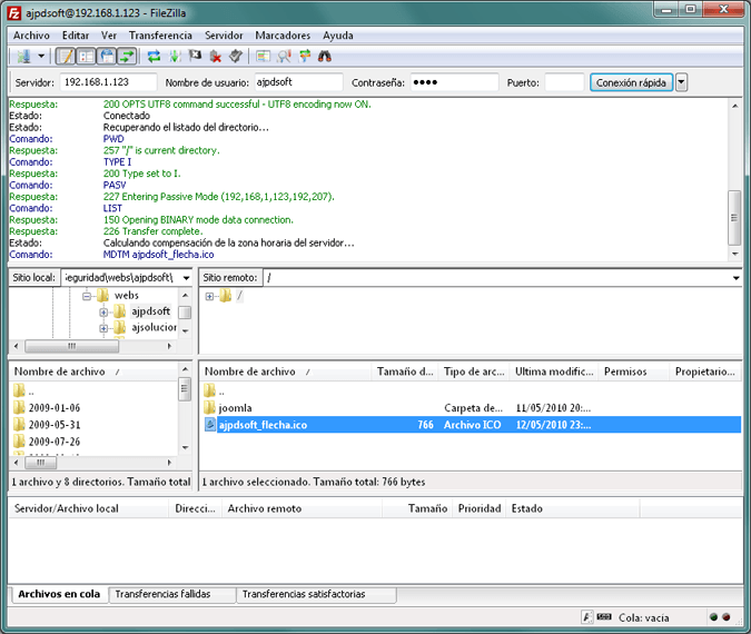 AjpdSoft Montar un servidor FTP en un equipo con Windows 7