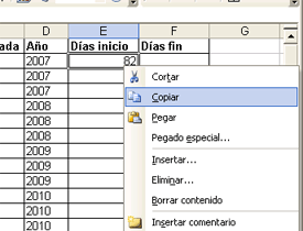AjpdSoft Preparar datos para grficos de decisin, frmulas Excel para fechas