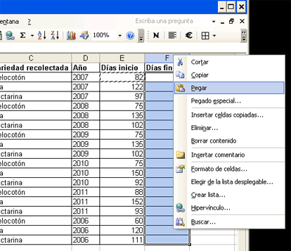 AjpdSoft Preparar datos para grficos de decisin, frmulas Excel para fechas