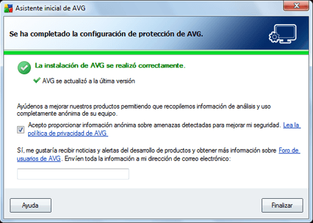 Instalacin y testeo de AVG Anti-Virus Free 9.0 en Windows 7