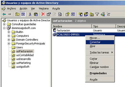 Instalar impresoras en Active Directory, auditar impresoras Imprimible  Proyecto AjpdSoft