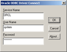 Acceso a Oracle Database 11g desde AjpdSoft Administracin Bases de Datos usando ODBC