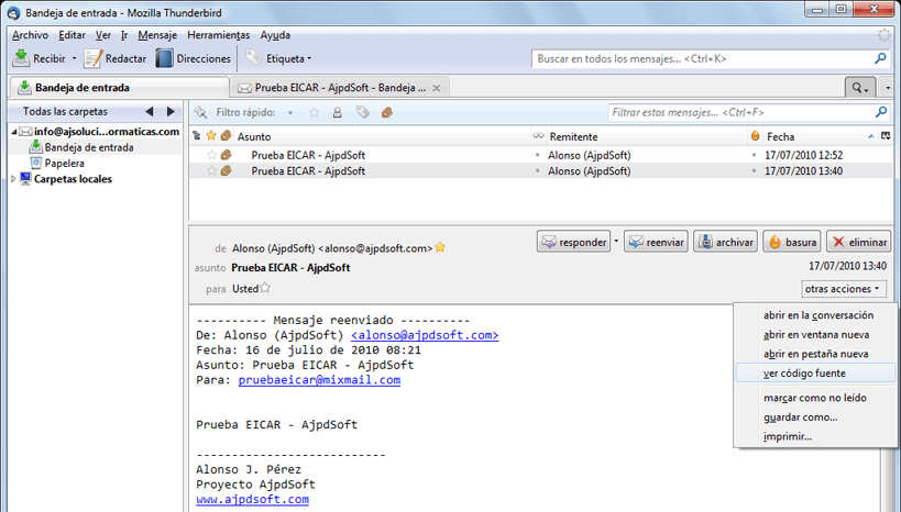 AjpdSoft Cmo puedo saber la IP pblica origen de un email para notificarla a Spamhaus?